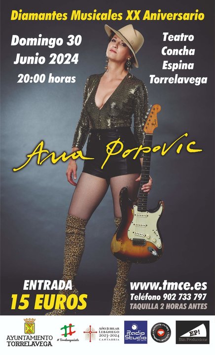 Cartel Ana popovic Torrelavega 30 junio 2024