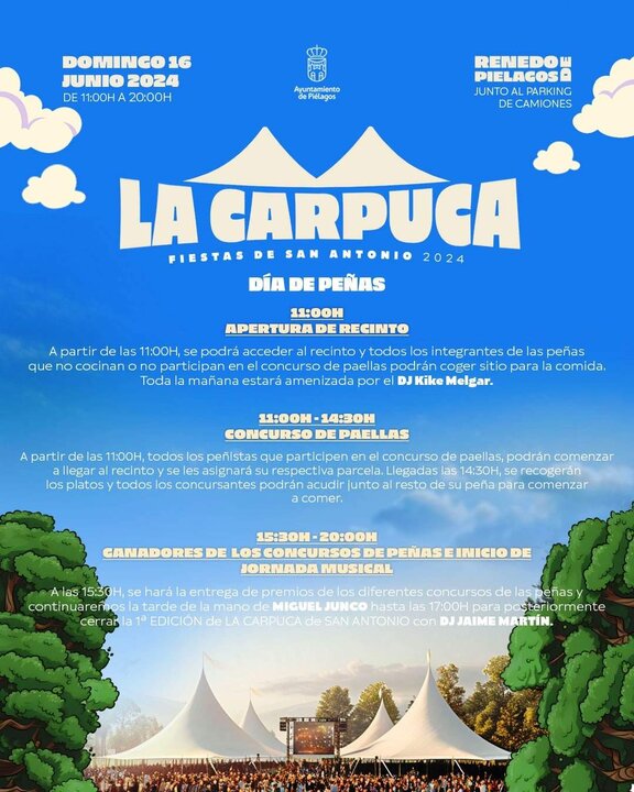 CARTEL I FESTIVAL 'LA CARPUCA' - PROGRAMA DIURNO