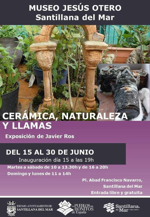 CARTEL 'CERÁMICA, NATURALEZA Y LLAMAS'