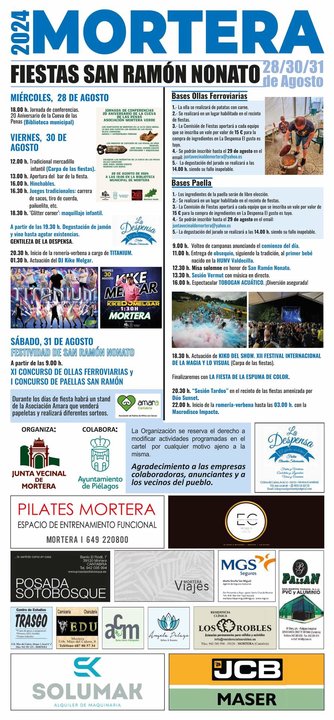 CARTEL FIESTAS SAN RAMÓN NONATO 2024 - MORTERA