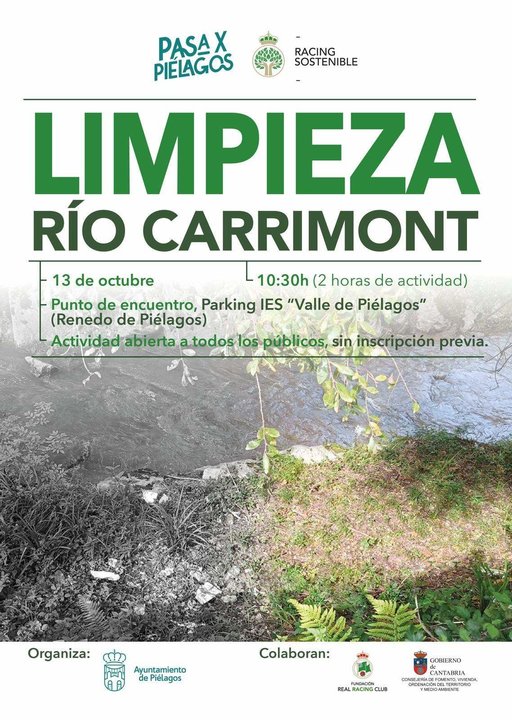 CARTEL JORNADA VOLUNTARIADO AMBIENTAL RENEDO PIÉLAGOS