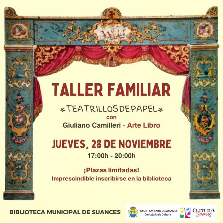 Taller familiar Teatrillos de papel