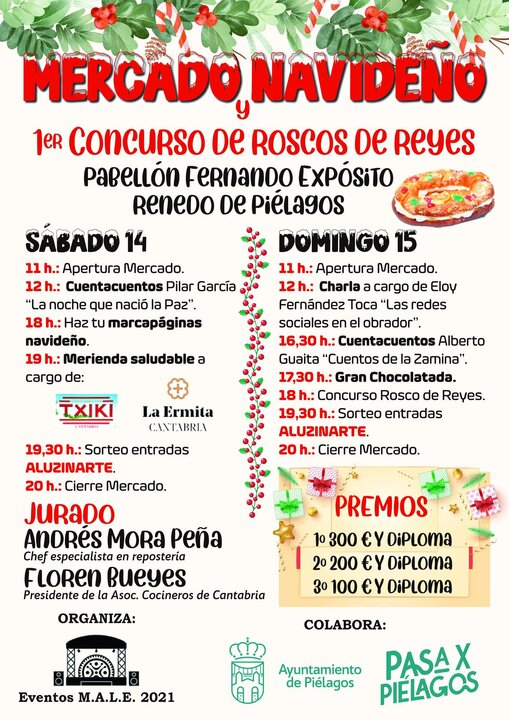 CARTEL MERCADO NAVIDEÑO RENEDO PIÉLAGOS 2024